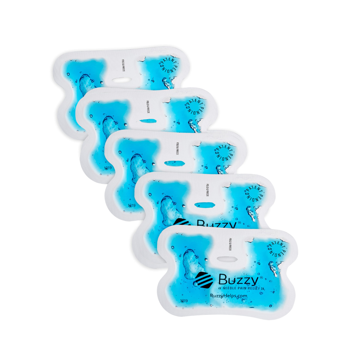 Buzzy Blue Gel Wings (5-Pack) Multi patient Use